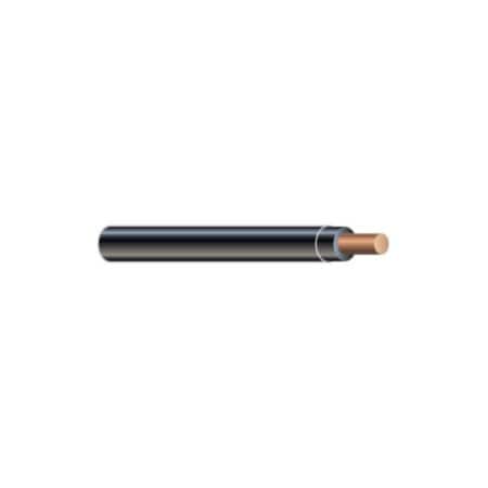 Unified Wire & Cable THHN Building Wire, Copper, 12 AWG, 1C, Black, Solid, 1 ft 121BTHHN-0-2.5M